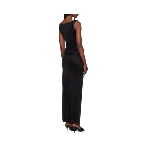 Versace Sleeveless Safety Pin Detailed Dress