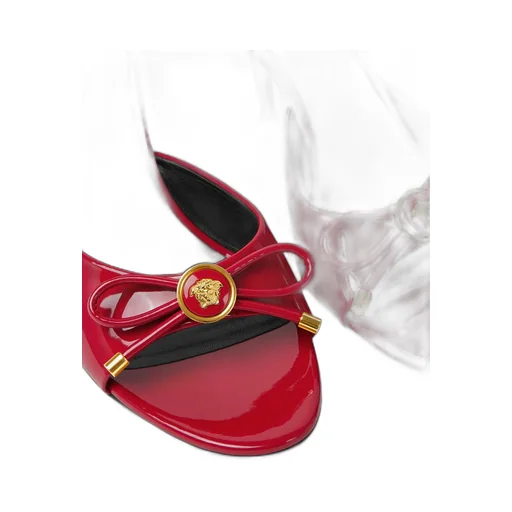 Versace Medusa Bow-Detailed Open-Toe Mules