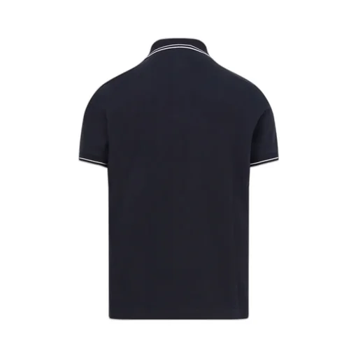 Stone Island Logo Patch Short-Sleeved Polo Shirt