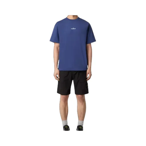 Stone Island Logo Printed Crewneck T-Shirt