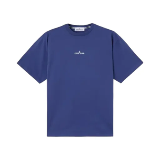 Stone Island Logo Printed Crewneck T-Shirt