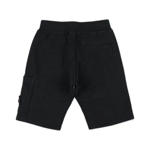 Stone Island Junior Compass-Patch Elasticated Waistband Shorts