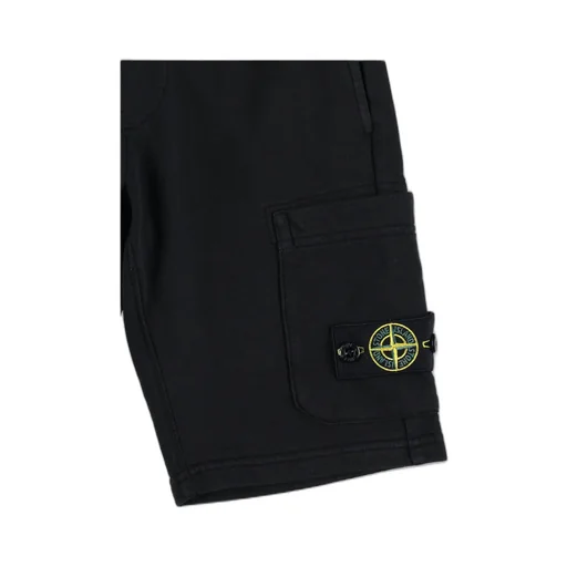 Stone Island Junior Compass-Patch Elasticated Waistband Shorts