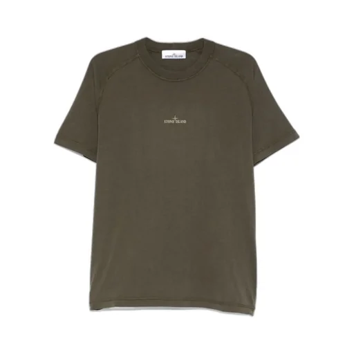 Stone Island Compass-Printed Crewneck T-Shirt