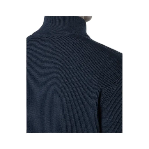 Stone Island Logo Patch Zip-Up Cardigan