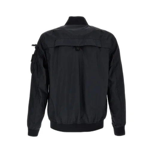 Stone Island Logo Patch Zip-Up Bomber Jacket