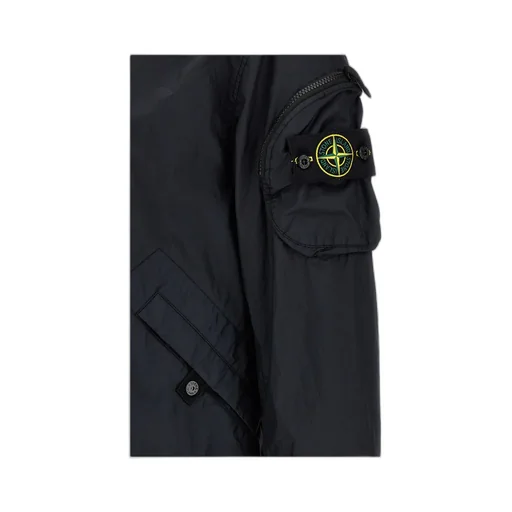 Stone Island Logo Patch Zip-Up Bomber Jacket