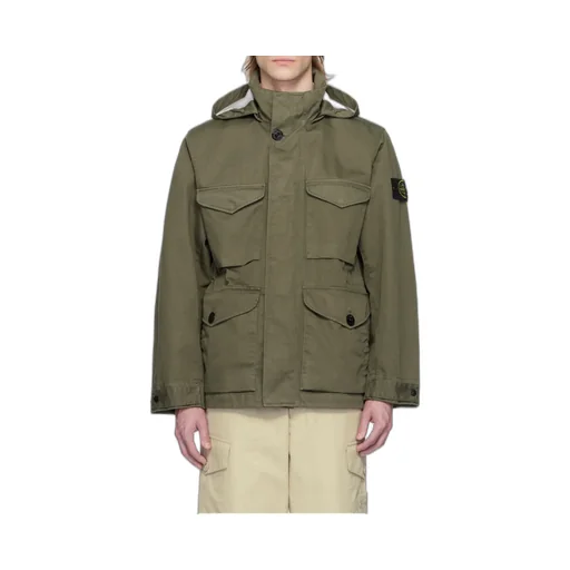 Stone Island Compass Patch Hooded Jacket