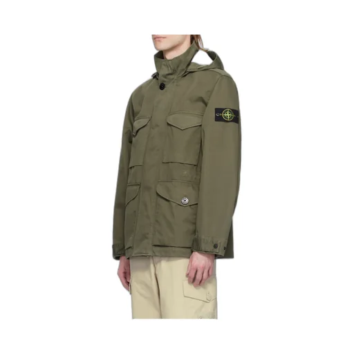 Stone Island Compass Patch Hooded Jacket