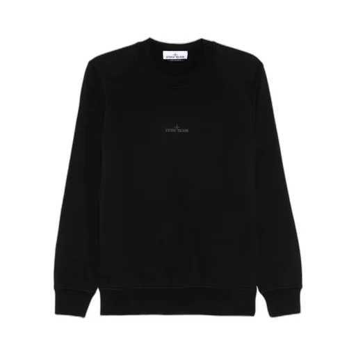 Stone Island Logo-Printed Crewneck Sweatshirt
