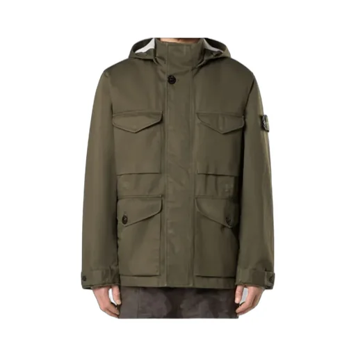 Stone Island Compass Patch Hooded Jacket