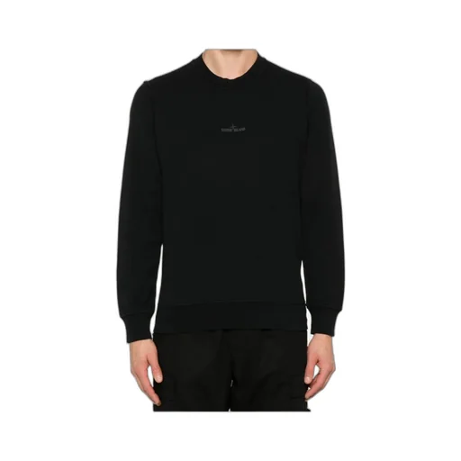 Stone Island Logo-Printed Crewneck Sweatshirt