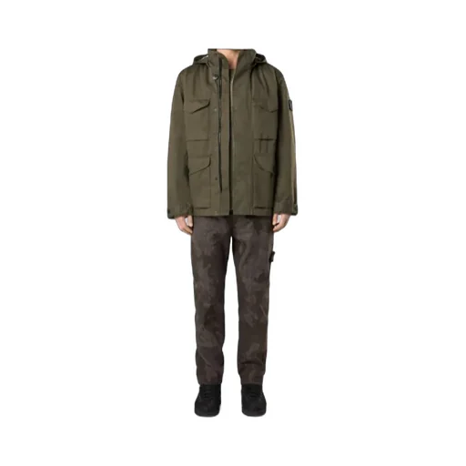 Stone Island Compass Patch Hooded Jacket