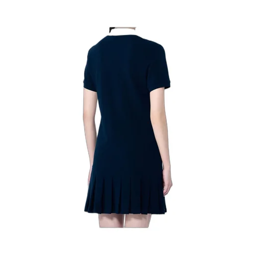 Miu Miu Logo-Embroidered Short-Sleeved Mini Polo Dress