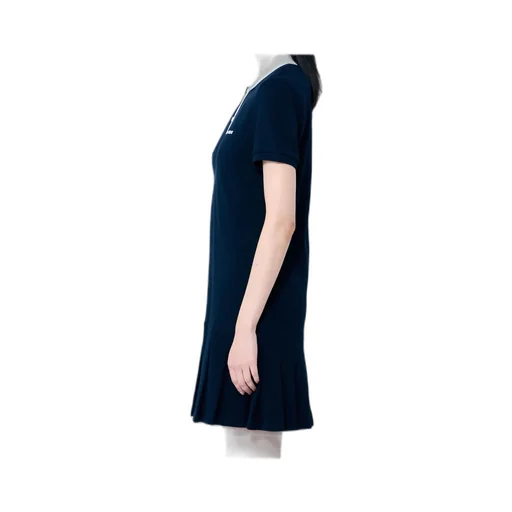 Miu Miu Logo-Embroidered Short-Sleeved Mini Polo Dress