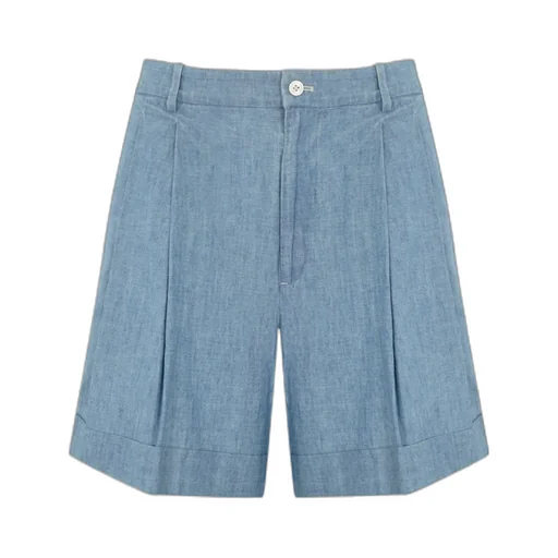 Polo Ralph Lauren Pleated Chambray Shorts