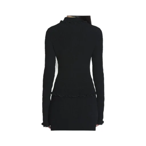 Lanvin Ribbed Buttoned Cardigan