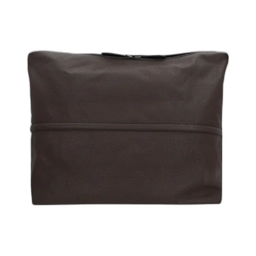 Holdall Shoulder Bag In Grainy Leather