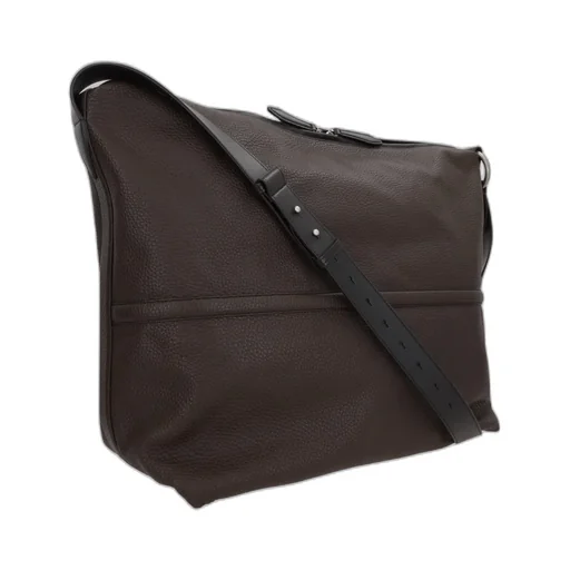 Holdall Shoulder Bag In Grainy Leather