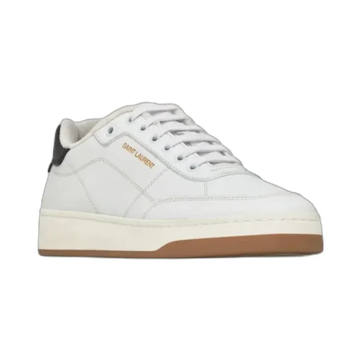 Saint Laurent Sl/61 Round Toe Lace-Up Sneakers