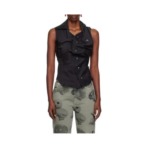 Vivienne Westwood Orb Embroidered Drunknen Shirt