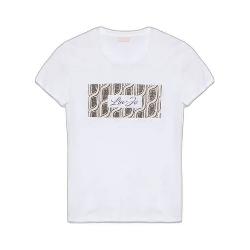 Liu Jo Logo Embellished Crewneck T-Shirt