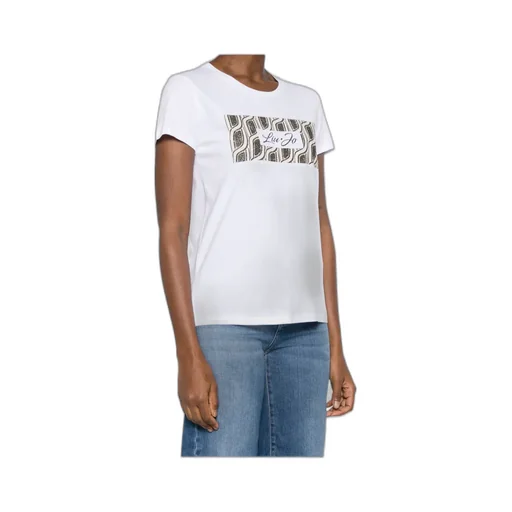 Liu Jo Logo Embellished Crewneck T-Shirt
