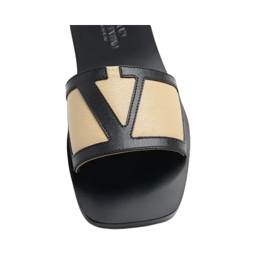 Valentino Vlogo Signature Square Open Toe Sandals