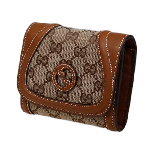 Gucci Logo Patch Monogrammed Wallet