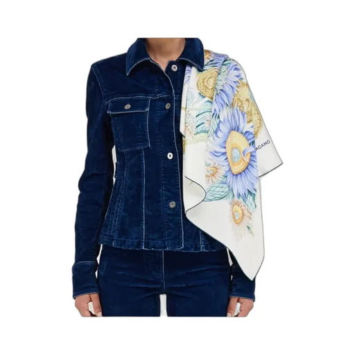 Sunflower Printed Silk Scarf