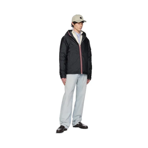 Moncler Evettes Logo Patch Zip-Up Jacket