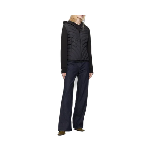 Moncler Padded Diagonal-Quilted Zip-Up Jacket