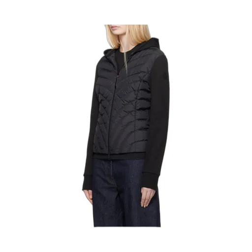 Moncler Padded Diagonal-Quilted Zip-Up Jacket