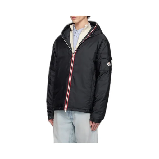Moncler Evettes Logo Patch Zip-Up Jacket