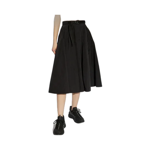 Moncler Belted Flared Midi Skirt