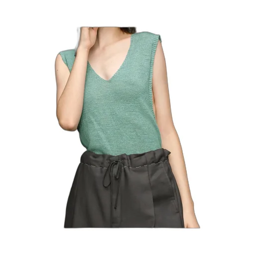 Maison Margiela Fussbett V-Neck Knitted Top