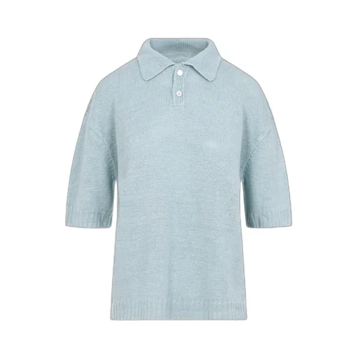 Maison Margiela Short-Sleeved Knitted Polo Top