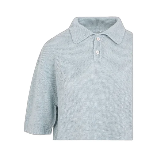 Maison Margiela Short-Sleeved Knitted Polo Top