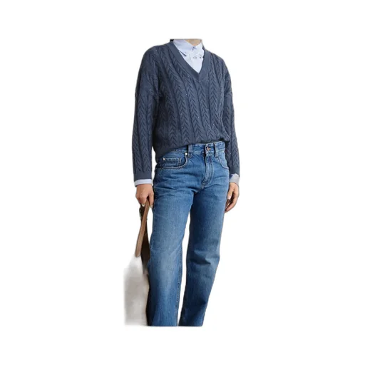 Brunello Cucinelli V-Neck Knitted Jumper