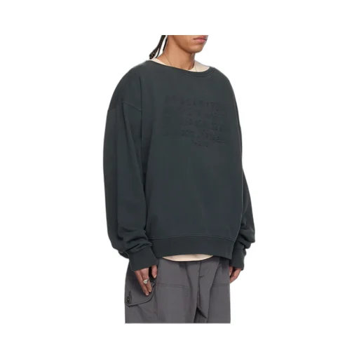 Maison Margiela Numbers Motifed Crewneck Sweatshirt