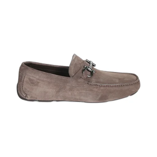 Ferragamo Gancini-Plaque Slip-On Loafers