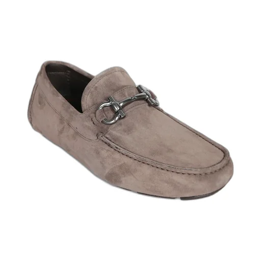 Ferragamo Gancini-Plaque Slip-On Loafers