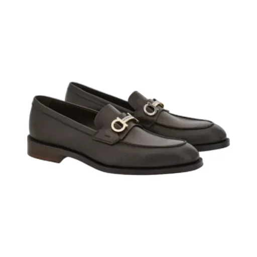 Ferragamo Gancini Ornament Moccasin Shoes