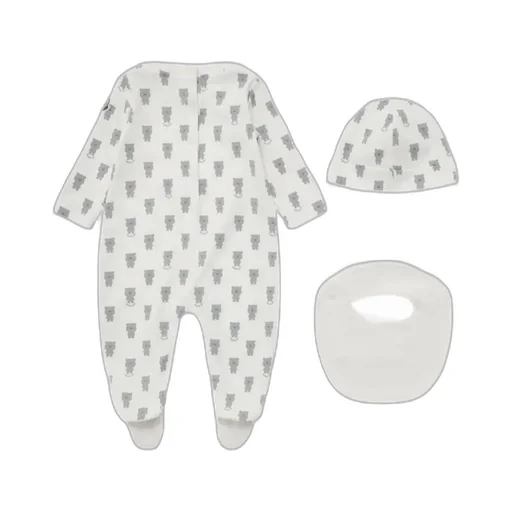 Teddy Bear Print Cotton Set