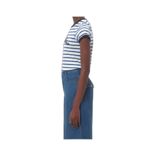 Valentino Striped Crewneck T-Shirt