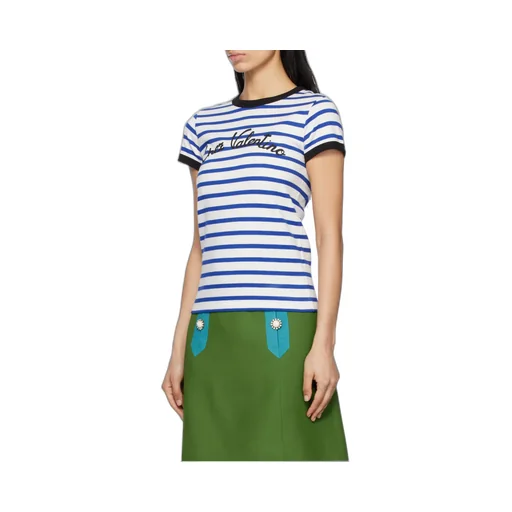 Valentino Striped Crewneck T-Shirt