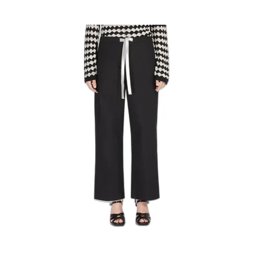 's Max Mara Argento Drawstring Wide Leg Trousers