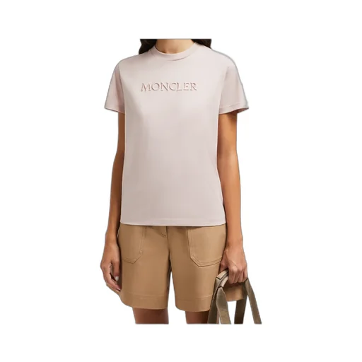Moncler Logo Embroidered Crewneck T-Shirt