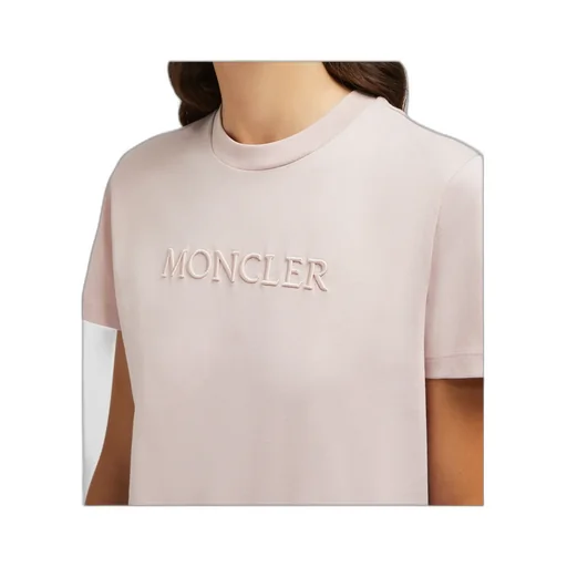 Moncler Logo Embroidered Crewneck T-Shirt