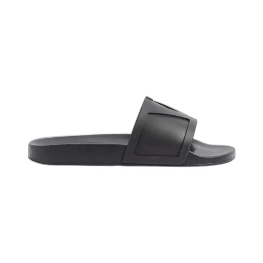 Valentino Logo Embossed Slip-On Slides